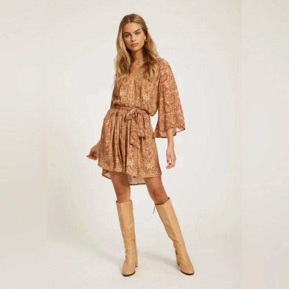 Arnhem Harley Paisley Mini Dress with tie